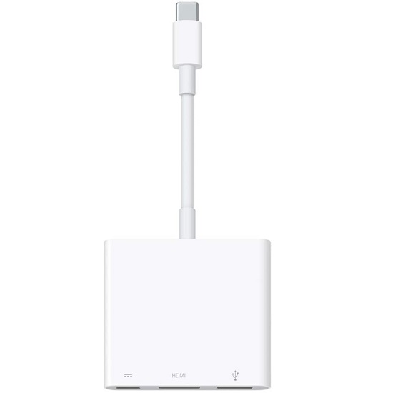 buy Cell Phone Accessories Apple OEM USB-C to Digital AV Multiport Adapter A2119 - click for details